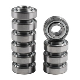 10X 203KRR2 Bearing 0.64 Bore Deep Groove Ball Bearing AN142670 AN281357 JD9214 AA82881 203RRAR10 149261C91 222279 520117 822-095C Compatible with John Deere Case Ford New Holland Gehl Models