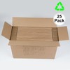 Sodissa 13x10x2 Inches Shipping Boxes Pack of 25, Brown Corrugated