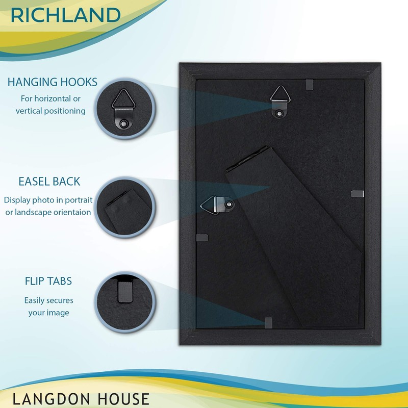 Langdon House 4x6 Picture Frames Set (Gold, 6 Pack) Distinguished