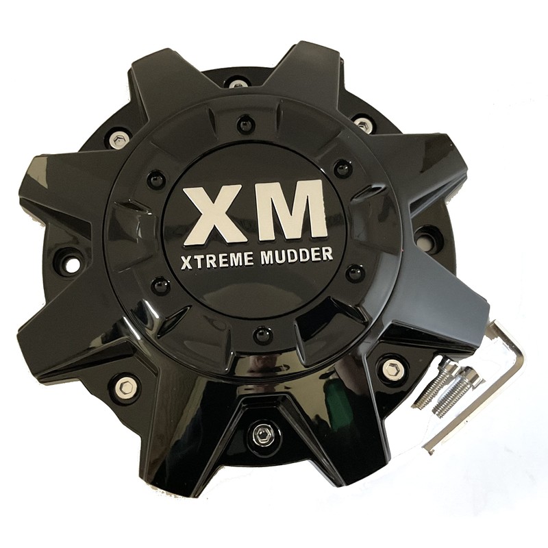 395L212 XM Xtreme Mudder Gloss Black Wheel Center Cap C-5240-1-SC