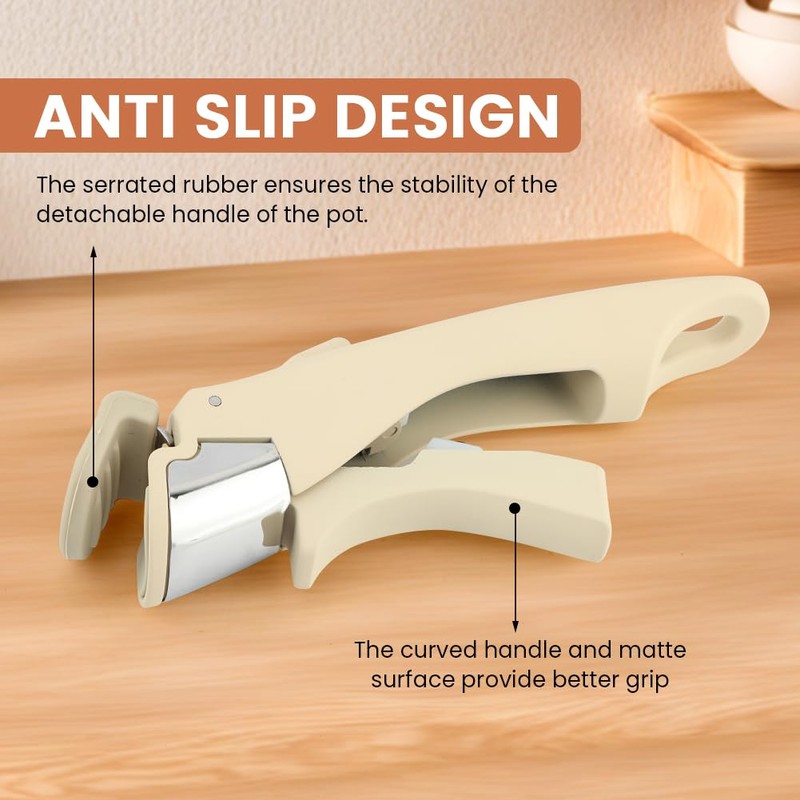 NOWHYX Removable Pot Handle, Universal Replacement Handle Detachable Pan Handles