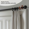 Nicerity 2Pcs Wooden Curtain Rod Brackets Drapery Rod, Support Bracket