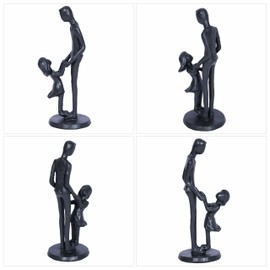 Dad Gifts from Daughter Dad Daughter Imitation Iron Sculpture Father Daughter Girl Figurine Decoration for Fathers Day Wedding Memorial Gifts for Home Office Decor Dad Statue for Dad Stepdad Husband
