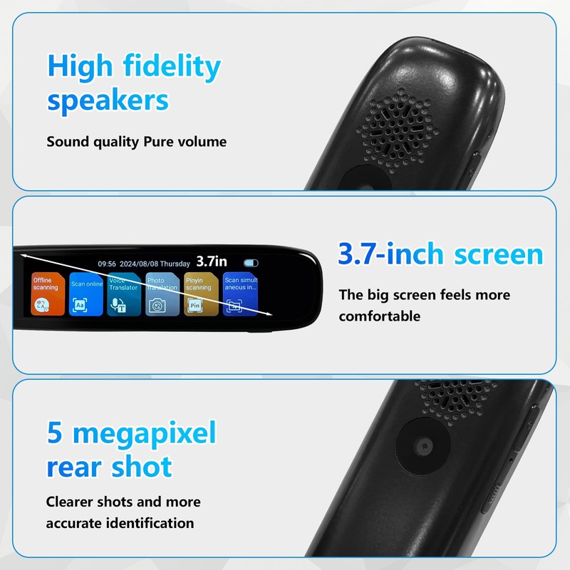 WingFly Scan Reader Pen, 142 Languages Scan Translator Pen, OCR