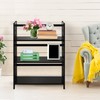 Casual Home Casual Home Montego 3-Shelf Folding Bookcase, Black