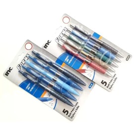 Inc 10 PENS INC® FORMA™ COMFORT GRIP RETRACTABLE BALL POINT PENS BLUE & BLACK INK