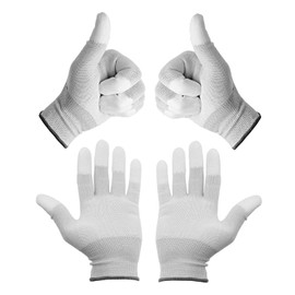 Minadax ESD SafeTab Antistatic Gloves - 2 Pairs, Size XXL/11 - For Repair, Assembly and Cleaning in Electronics, Precision Mechanics, Model Making, Cars and Motorcycles