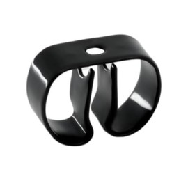 Spring Clip, Wall Mounted Grip Clip, Holds 3/8-5/8 Inch Diameter, Includes Screws, Pipe, Tool Holder, Truck, Garden, Weather Resistant, Gibson Gripper Clips, Made in USA, Black (10)