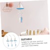 BIUDECO Wooden Fish Pendant Pcs Set Hanging Ornaments for Home