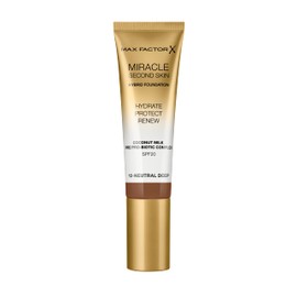 Max Factor Miracle Second Skin Hydrating Foundation, Neutral Deep - 30 ml