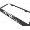License Plate Frame 1pc 3D ForRAV4 Emblem Badge BLACK Stainless