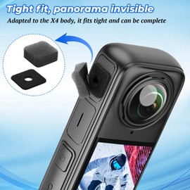 Alovez 6 Pairs Microphone Windmuff Compatible with Insta360 X3/X4 Anti-Noise Windbreak Sponge Cushion Wind Noise Cancelling for Clear Sound