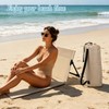 HFYZZ 42.5 Inch Long Extended Foldable Poolside Chairs, Portable Folding