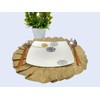 Rastogi Handicrafts Handmade Jute Firll Placemats Round Table Wicker Eco-Frindly
