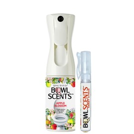 Bowl Scents Toilet Spray | Prevents Nasty Poop Smell | Easy to Use, Spritz Before You Sit (Apple Blossom 5 oz)