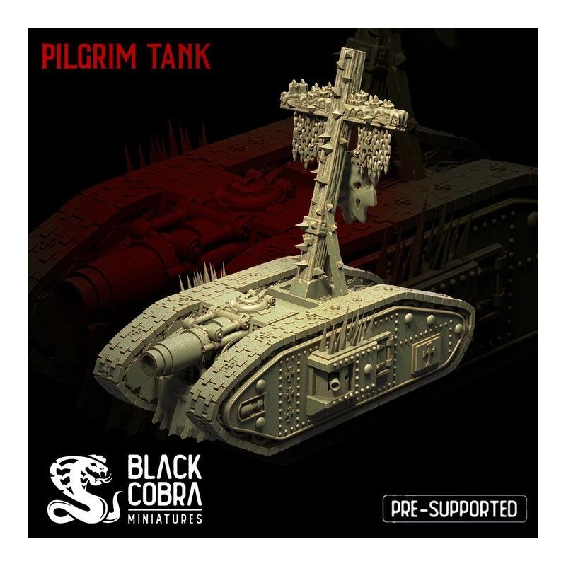 Trench Crusade Terrain - Pilgrim Tank B (cannon variant)
