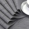 GoTCele Wedge Placemats for Round Dining Table Woven Vinyl Easy
