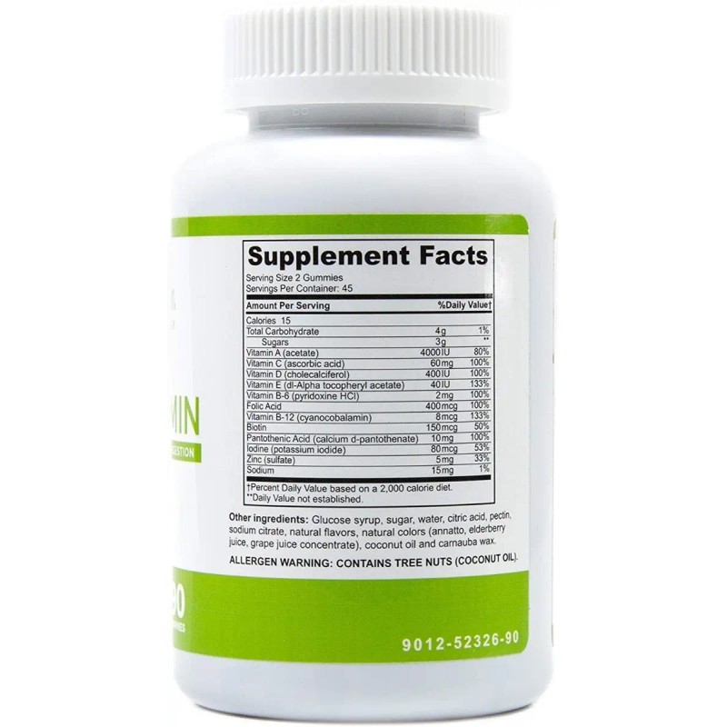 Multivitamínico Bariátrico Gomitas Sabor Frutas 90 Unidades BariSlim