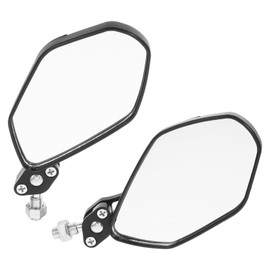 ABOOFAN 1 Pair Modified Motorcycle Rearview Mirrors Black Side Mirrors for Electric Scooters Motorbikes Easy Installation Durable Lenses for Visibility Enhanced Awareness
