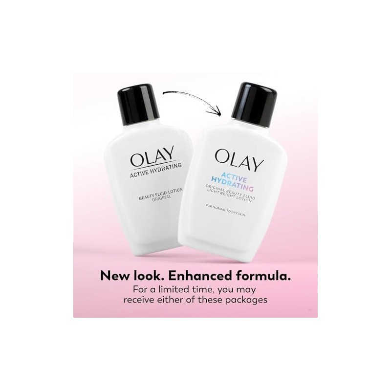 OLAY Active Hydrating Beauty Fluid Lotion Original 6 OZ -