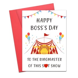 Bosses Day Card, Bosses Day Gifts for Her Man, Boss Day Gifts for Him Her, Boss Gifts for Women, Cool Gifts for Bosses, Thank You Gifts for Boss Supervisor Manager, Birthday Christmas Cards for Boss