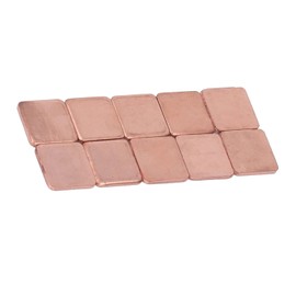 Computer Heat Sink Shim, Fill Spacing Reduce Maintenance Rate Practical 20 Pcs 15x15mm Copper Heat Sink for VGA (2.0mm)