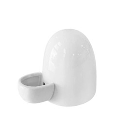 MaT store Hamster Drinking Water Tank Small Animal Watering Pet Pottery Water Supply White