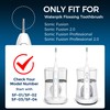 FitMount 6 Pack Toothbrush Replacement Heads Compatible with WaterPik Sonic