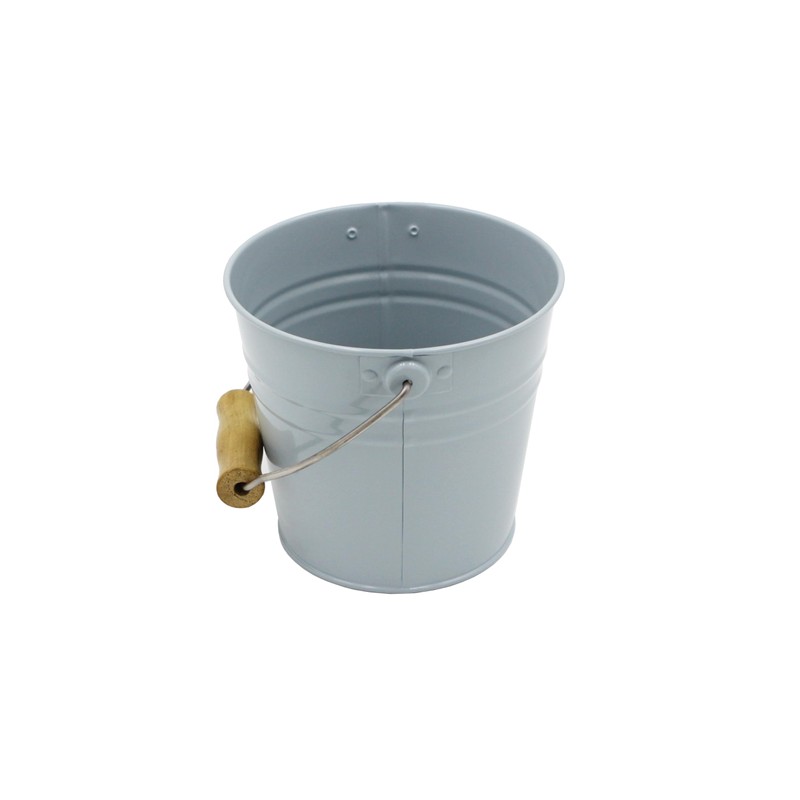 Small Metal Bucket/Pail Montessori Practical Life Material (Blue Ash)