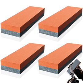 Nuanchu 4 Pcs Sharpening Stone Combination Gravel Abrasive Grinding Stone Alumina Tool Sharpener Oilstone Fine and Coarse Combination Grinding Stone Coarse and Fine Sand Particles 6 x 2 x 1