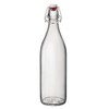 Bormioli Rocco Giara Glass Bottle with Airtight Clamp Lid, 33.75