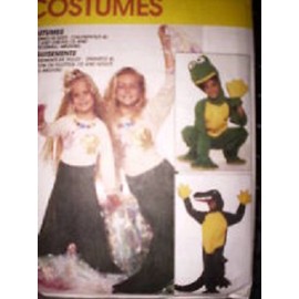 McCall 7852 sewing pattern Toddlers Mermaid Frog & Alligator Costumes size 2-4