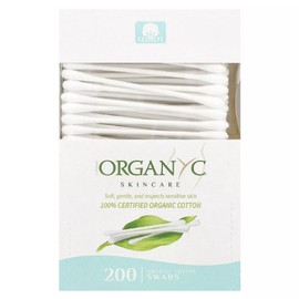 Organic Cotton Swabs, 200 Swabs