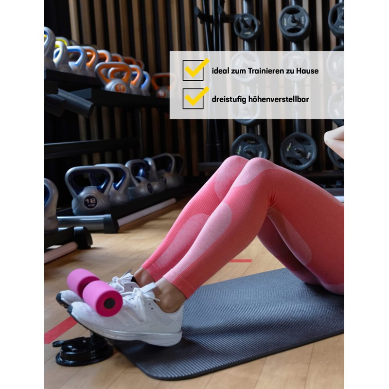 JELEX 6 Pack Sit-Up Assistant Trainer Height Adjustable Abdominal Training