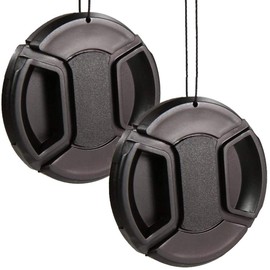 52mm Lens Cap for Nikon D850 D7500 D3500 Camera with AF-S 18-55mm lens，Canon EOS 90D , Rebel T7, 200d ii Camera w/ EF-M 55-200mm 18-55mm Lens，Snoy E w/ Sigma 30mm F1.4 Contemporary DC DN Lens（2 Pack）