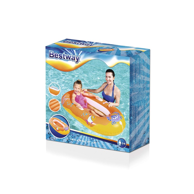 Bestway Happy Crustacean Jnr Boat, 53 x 35-inches, M