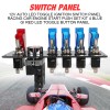 VEHITO Carbon Ignition Switch Panel Car Racing SwitchPanel with LED