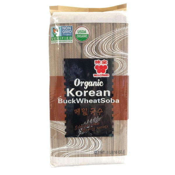 Wei Chuan Soba de trigo orgánico coreano, 16 oz (Paquete de 2)