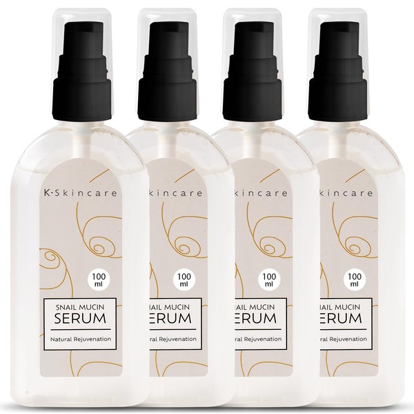 x4 Snail Mucin Essence Serum & Hyaluronic Acid - All