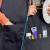 LEFUNDA® Pack of 2 Aprons, Waterproof Apron with 3 Pockets,