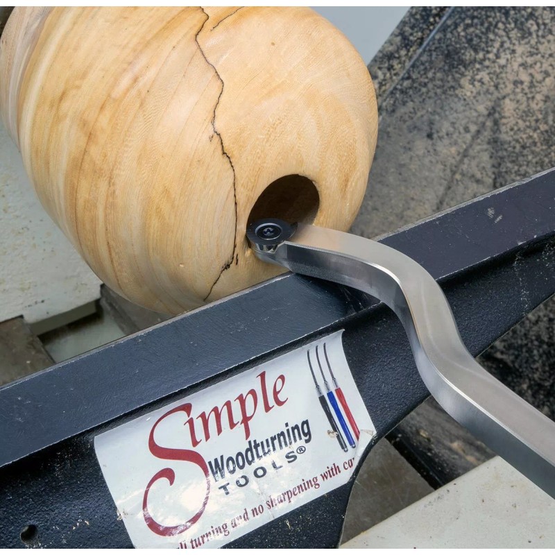 Simple Swan Neck Hollower Curved Wood Lathe Round Carbide Tipped