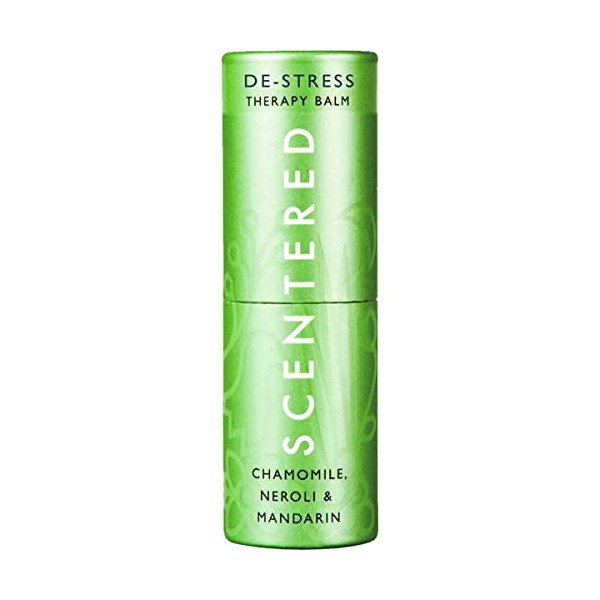Scentered DE-Stress Aromatherapy Essential Oils Balm Stick - for Calming Relaxation & Relief - All-Natural Blend of Chamomile, Rosemary, Cedarwood