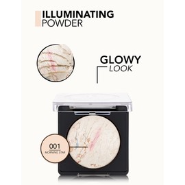 Flormar Illuminating Powder - Intense Shimmer, Fine Texture and Velvety Baked Structure Highlighter No. 001 - Morning Star
