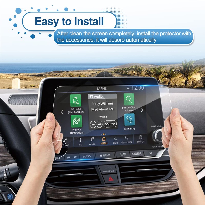 Coleya 2019-2025 Altima Screen Protector for Nissan Altima 8-inch Touch