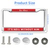 Without Christ is The Hell License Plate Frame Slim God