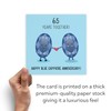 Hunts England - 65th Wedding Anniversary Card - Blue Sapphire