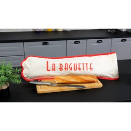 SACASAC Protective Baguette Bag with Handle 73 x 19 cm 100% Cotton Made in France