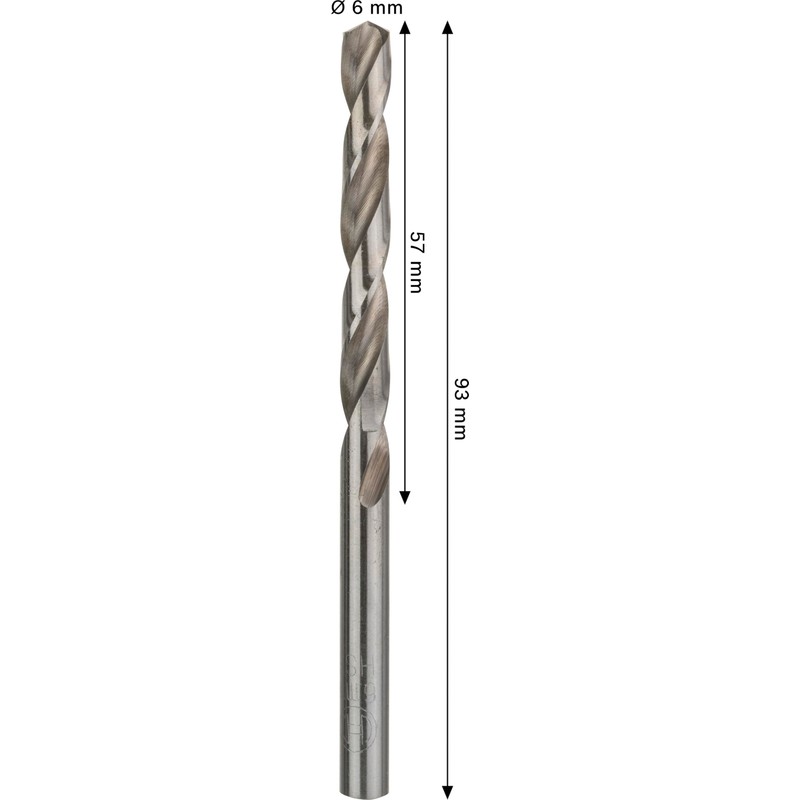 PRO Metal HSS-G, 6mm, CYL, 1 Pc