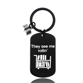 Book Lovers Gifts for Best Friend Daughter Christmas Birthday Gifts for Readers Librarians Retirement Gifts for Husband Brother Book Keychain Gifts for Women Men Reading Gifts for Niece Nephew Writers