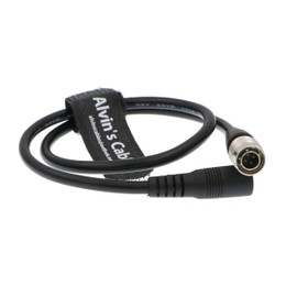 Alvin's Cables Hirose 4 Pin Male to DC Female Cable for Sound Device ZAXCOM Blackmagic